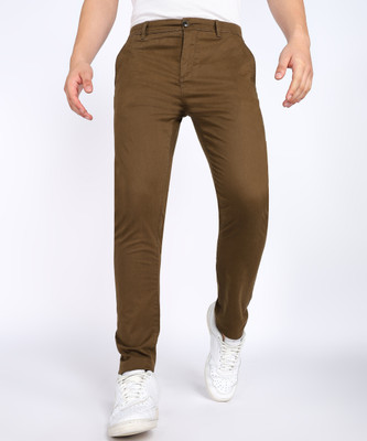 FLYING MACHINE Tapered Men Maroon Trousers