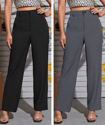 GREEN-SHADE Regular Fit Women Multicolor Trousers