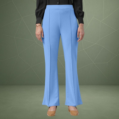 Bajrang fab Loose Fit Women Light Blue Trousers
