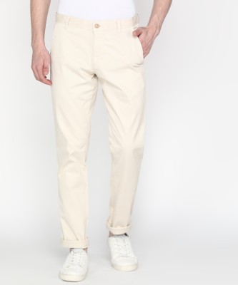 PARX Regular Fit Men Beige Trousers