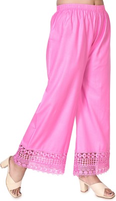 SBgarments Straight Fit Women Pink Trousers