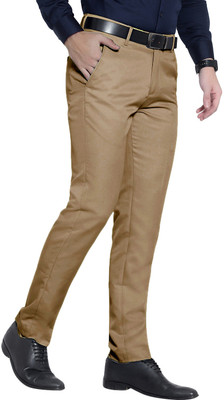 Mensfuture Regular Fit Men Khaki Trousers