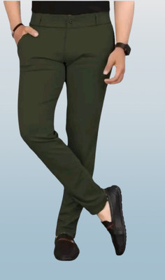 Nk staylish Regular Fit Men Green Trousers