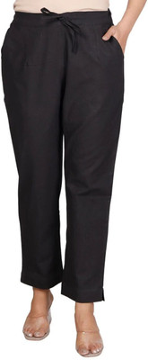 D-image Regular Fit Women Black Trousers