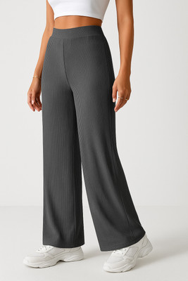METRONAUT Comfort Fit Women Grey Trousers