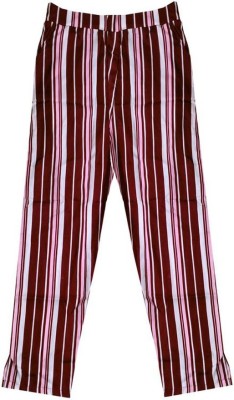 IndiWeaves Regular Fit Girls Maroon Trousers