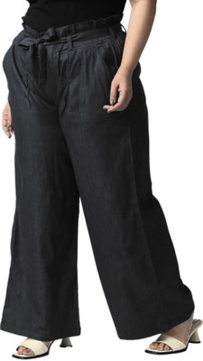 Tripursundari Fashion Regular Fit Women Black Trousers