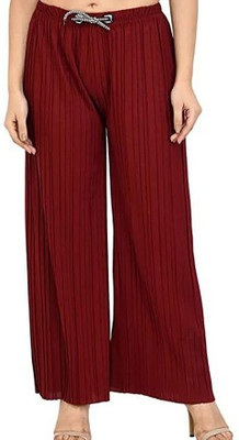 GOGGIAN Relaxed Women Purple Trousers