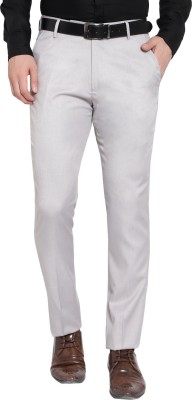 THE PS Regular Fit Men Grey Trousers