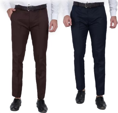 Sucheh Gwalior Regular Fit Men Blue Trousers