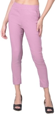 Comfort Lady Regular Fit Women Pink Trousers