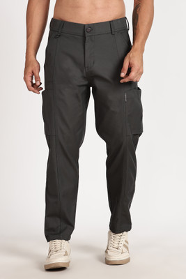 Color Hunt Regular Fit Men Grey Trousers