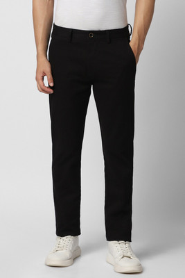 PETER ENGLAND Slim Fit Men Black Trousers