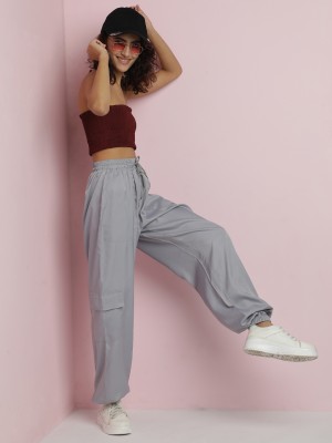 KOTTY Regular Fit Women Grey Trousers