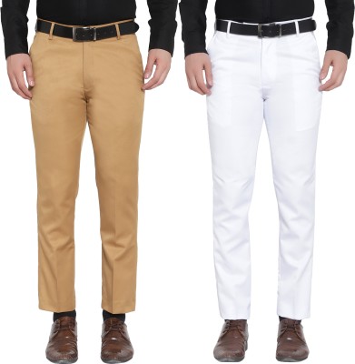 Sucheh Gwalior Regular Fit Men White Trousers