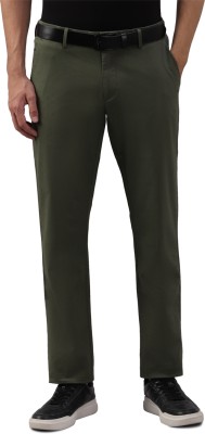 Allen Solly Regular Fit Men Green Trousers