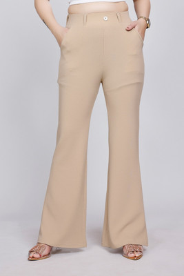 NORTHERN DENIM CO Regular Fit Women Beige Trousers