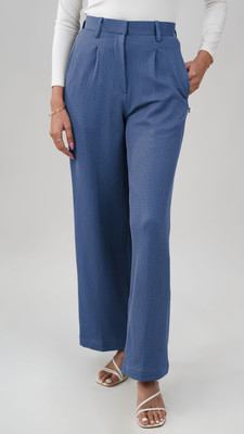 Leriya Fashion Regular Fit Women Blue Trousers