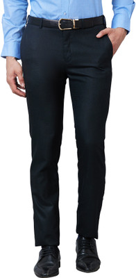 Raymond Slim Fit Men Dark Blue Trousers