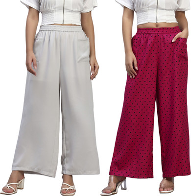 HOE Regular Fit Women Multicolor Trousers