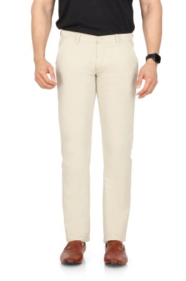 M.R. FASHION Regular Fit Men Silver Trousers