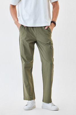 Snitch Relaxed Men Green Trousers