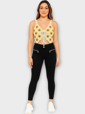 Classy creations Comfort Fit Women Black, Green Trousers