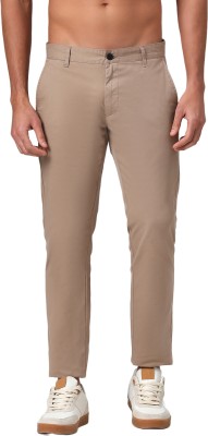 SUBTRACT Slim Fit Men Beige Trousers