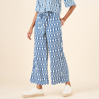 Akkriti by Pantaloons Regular Fit Women Blue Trousers