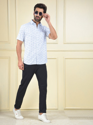 CRIMSOUNE CLUB Slim Fit Men Blue Trousers