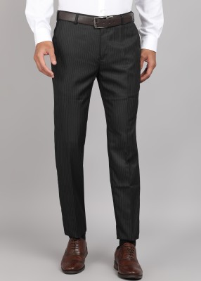 Raymond Slim Fit Men Black Trousers