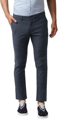 BASICS Slim Fit Men Blue Trousers