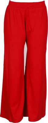 SYFASHION Relaxed Women Red Trousers