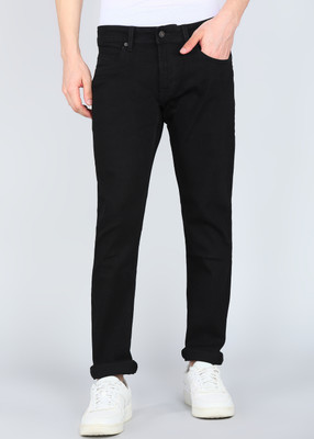 PETER ENGLAND Regular Fit Men Black Trousers