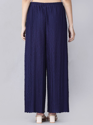 Clifton Fab Comfort Fit Women Dark Blue Trousers
