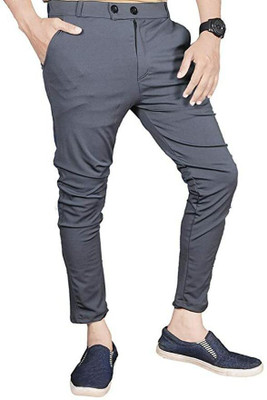 COMBRAIDED Regular Fit Men Grey Trousers