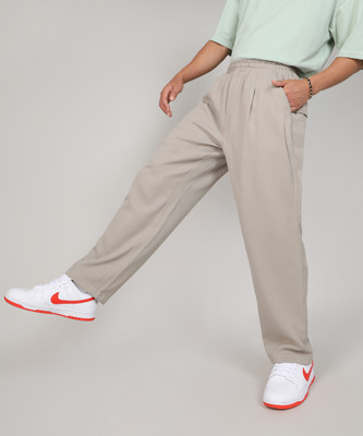 CAMPUS SUTRA Regular Fit Men Beige Trousers