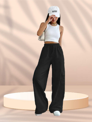 ORETIC Regular Fit Women Black Trousers