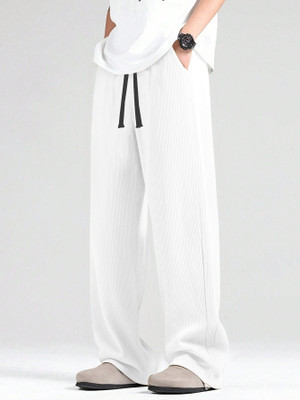 Rajovati Regular Fit Men White Trousers