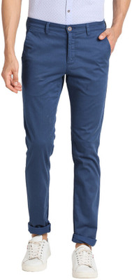 TURTLE Tapered Men Blue Trousers