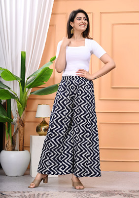 TQC Relaxed Women Blue Trousers