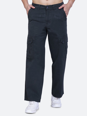 AWACK Regular Fit Men Dark Green Trousers