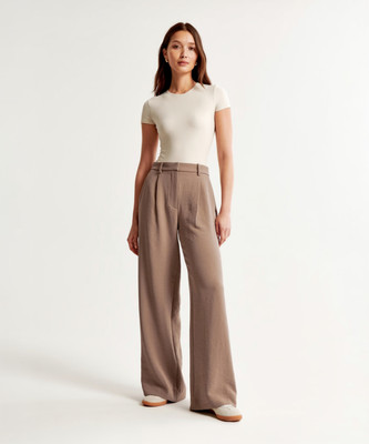 CHIRTH Comfort Fit Women Dark Blue Trousers