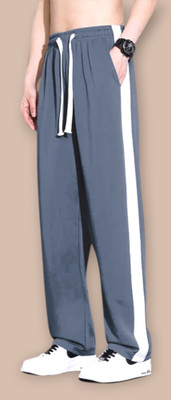 INDICLUB Loose Fit Men Grey, White Trousers