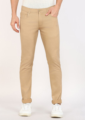 PETER ENGLAND Regular Fit Men Maroon Trousers
