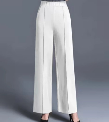 Shupriya Fashion Hub Regular Fit Women White Trousers