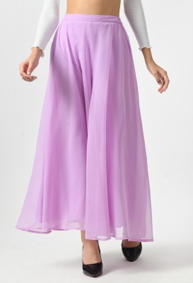 YAATEE FASHION Flared Women Purple Trousers