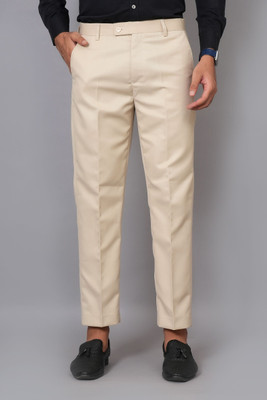 WEAROBICS Regular Fit Men Beige Trousers