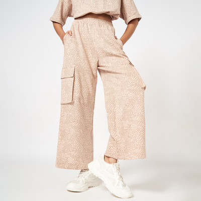 Ajile By Pantaloons Straight Fit Women Brown Trousers