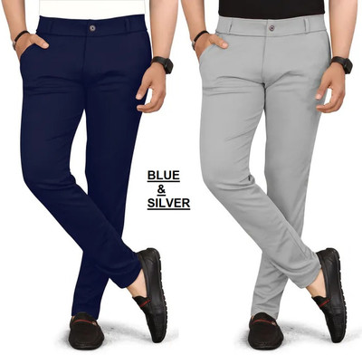 COMBRAIDED Regular Fit Men Multicolor Trousers